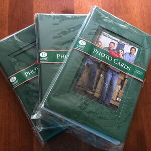 Green photo frame cards